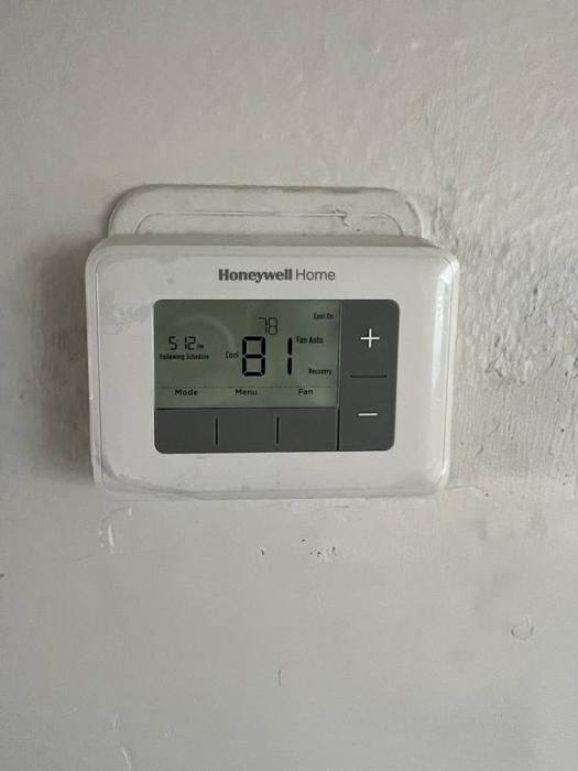 Honeywell Home smart thermostat installed in a Las Vegas home